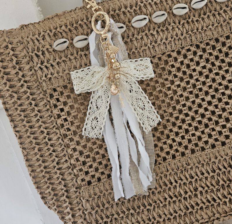 Ibiza bagcharm handmade strik