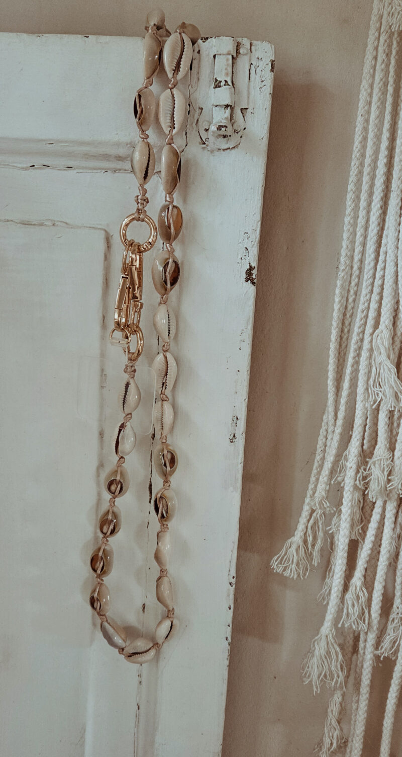 telefoonketting schelp lang