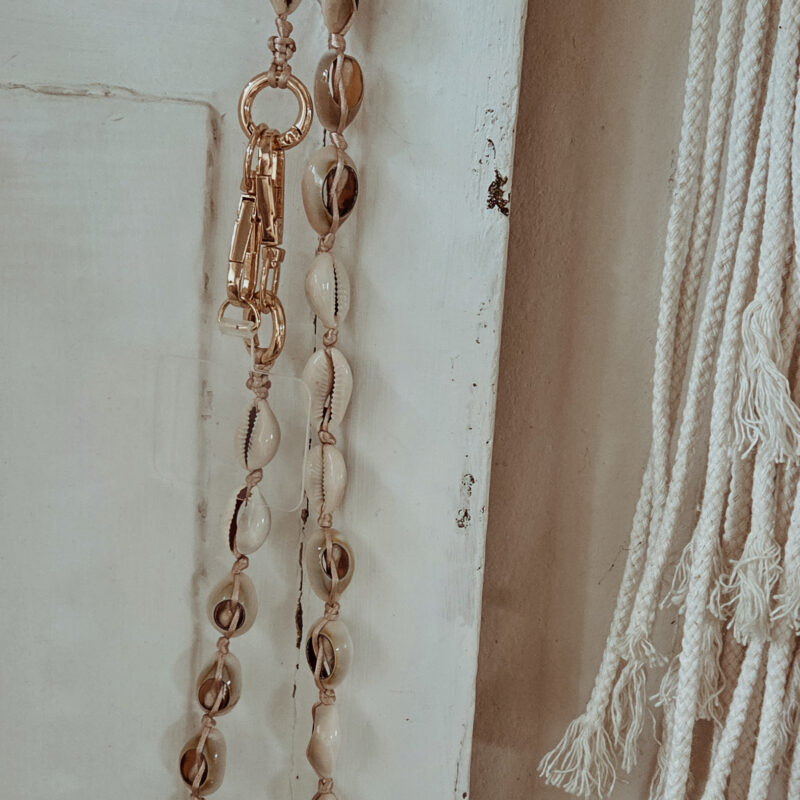 telefoonketting schelp lang