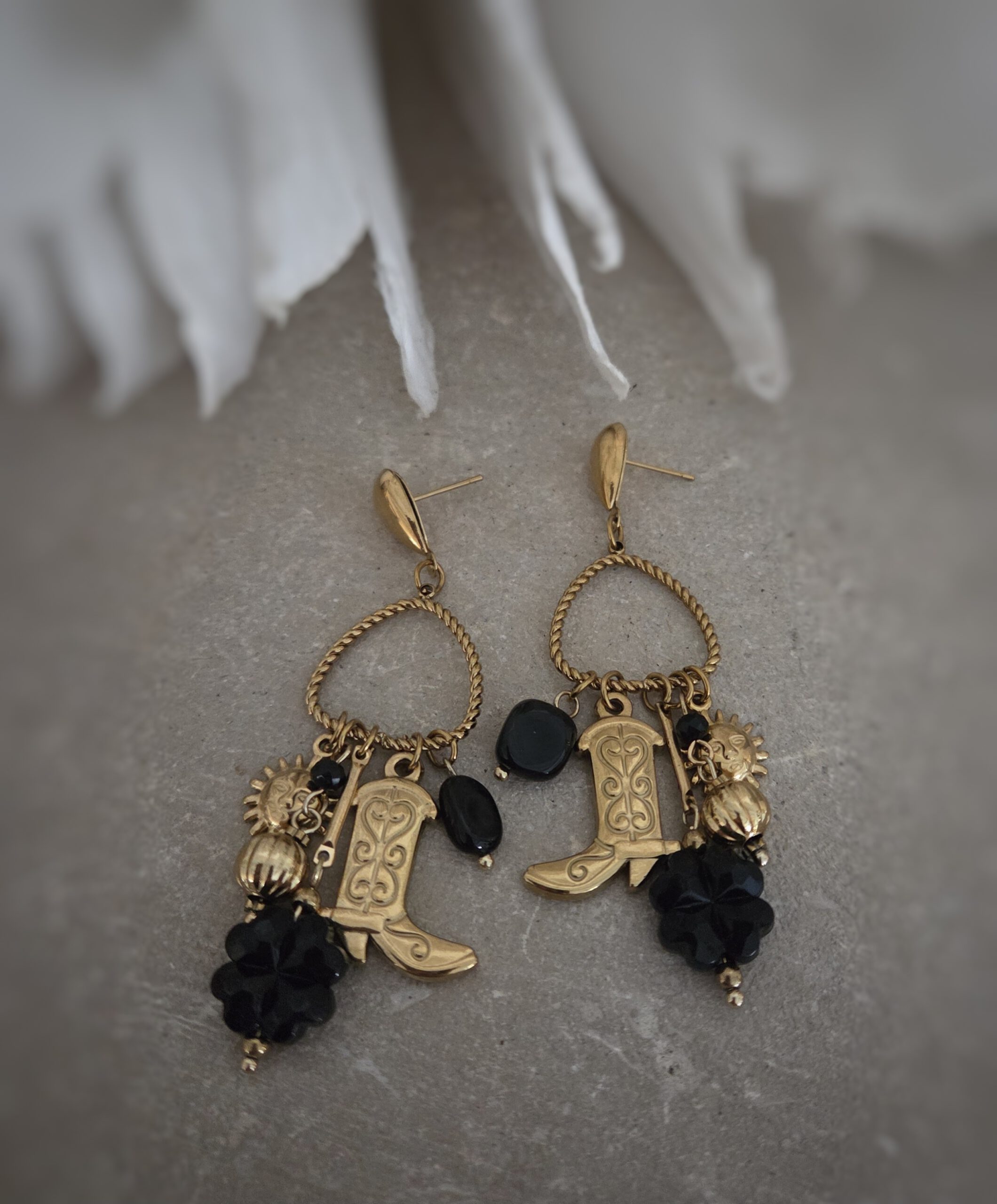 Oorbel western boots